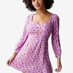 Billabong Floral Purple Dress
